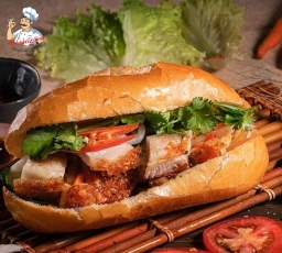 Bánh mì thập cẩm heo quay